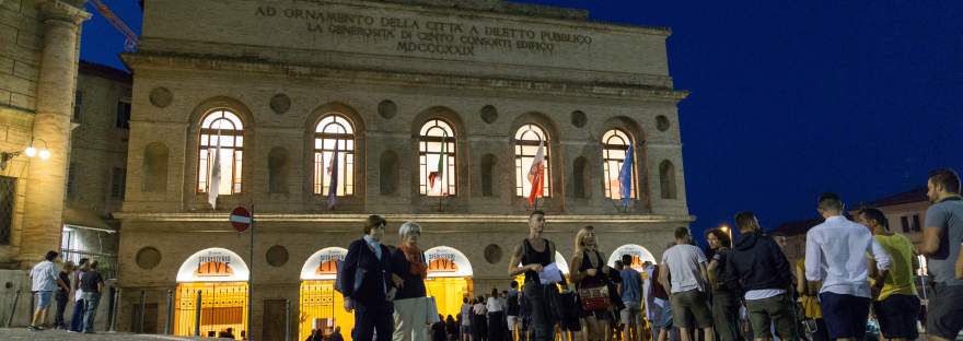 Entrance to the theatre